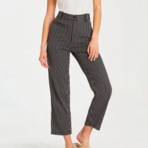 Billabong Black and White Striped Pants